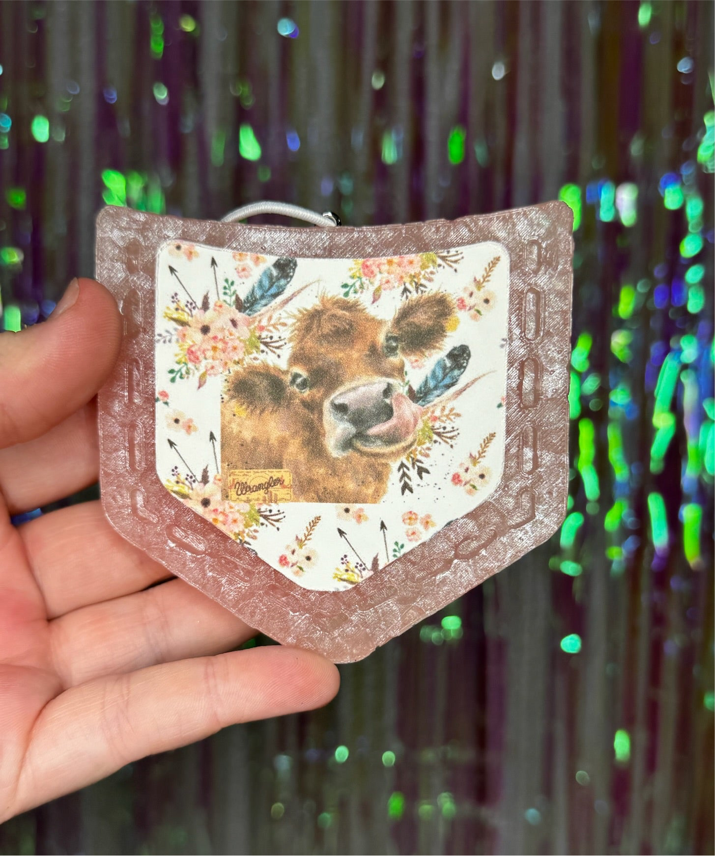 Flower Cow Pocket